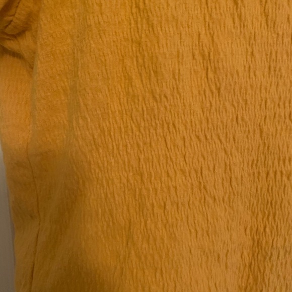 American Egal yellow ribbed shirt Size Small - Picture 2 of 5